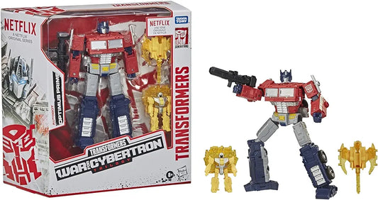 Transformers WFC Netflix Optimus Prime Battle 3-Pack
