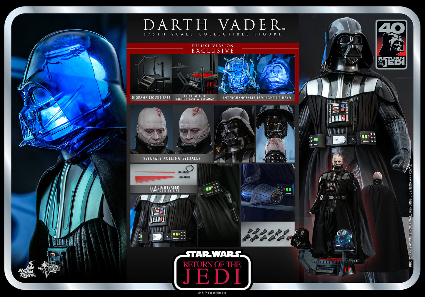 DARTH VADER (DELUXE VERSION) (RETURN OF THE JEDI 40TH ANNIVERSARY COLLECTION)